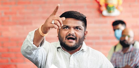 Hardik Patel. (Photo| PTI)