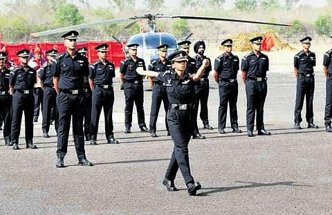 Captain Abhilasha Barak at an Army function in Nashik on Wednesday | EXPRESS