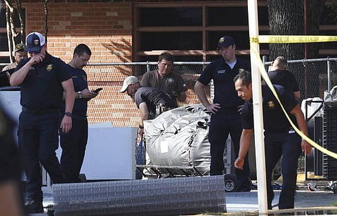 Officials continue investigations at Robb Elementary School in Uvalde, Texas, Wednesday, May 25, 2022. (Photo | AP)
