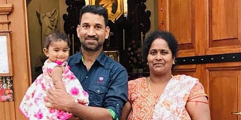 Priya (R) and Nades Murugappan came as refugees to Australia. (Photo| Twitter)