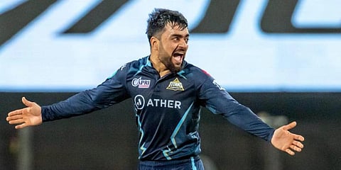 Gujarat Titans all-rounder Rashid Khan (Photo | PTI)