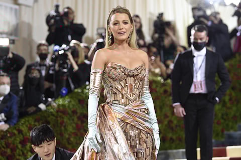 Blake Lively attends The Metropolitan Museum of Art's Costume Institute benefit gala on Monday, May 2, 2022, in New York. (Photo | AP)
