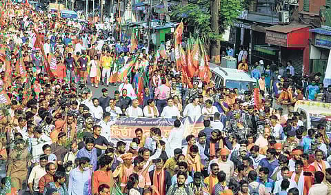 Bengal BJP rallies with a united face