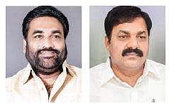 YSRC MLAs from Nellore district Kotamreddy Sridhar Reddy and Kakani Govardhan Reddy (File Photo |EPS)