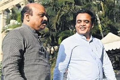 CM Basavaraj Bommai and IT/BT Minister Ashwath Narayan chat after the Cabinet meeting | Express