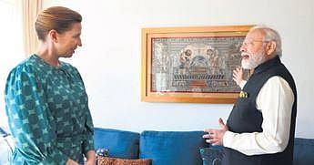 Pattachitra painting depicting the Ram Darbar or the Court of Lord Shri Ram has adorned the official residence of Denmark Prime Minister Mette Frederiksen. (File Photo)