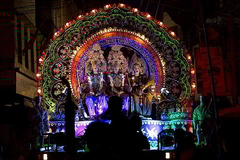 Dussehra festival procession Image used for representational purpose only. (Photo | AP)