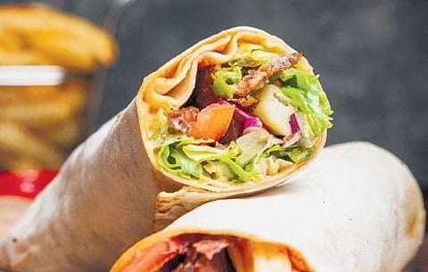 Representational image of shawarma.