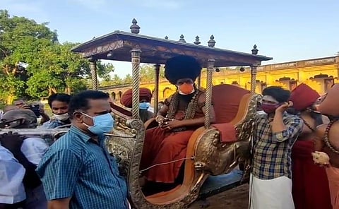 The Dharmapuram Aadheenam seer's 'Pattinapravesham'.