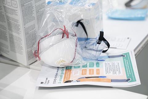 View of masks and goggles, part of PPE, personal protective equipment, to avoid being infected or transmitting coronavirus. (File Photo | AP)