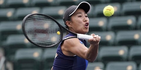 China's top-ranked women's singles tennis player Zhang Shuai (Photo | AP)