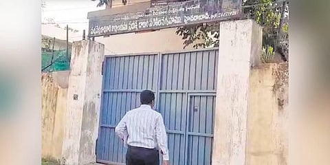 A police officer visits the Juvenile Home on Friday to interrogate the minors involved in the gang rape case