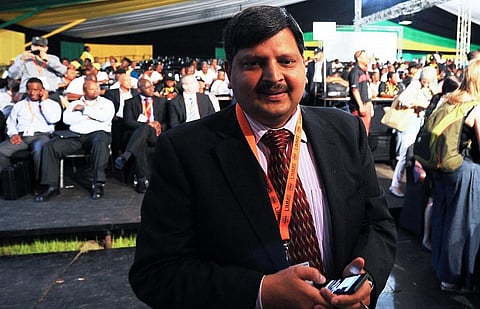 In this file photo taken on December 16, 2012, Atul Gupta is seen attending the 53rd national conference of the African National Congress in Bloemfontein.(Photo | AFP)