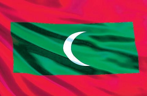 The Flag of the Republic of Maldives for representational purposes.