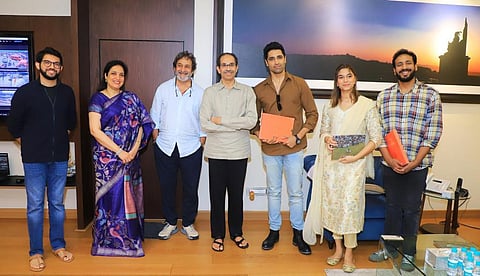 'Major' team with Maharashtra Chief Minister Uddhav Thackeray (Photo | Twitter)