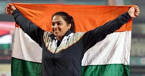 Indian shot putter Manpreet Kaur (Photo | PTI)