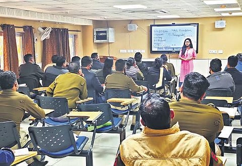 A training session organised by Naz Foundation with Delhi Police personnel (Photo | Express)