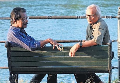 Harikumar with M Mukundan. ( File Photo)