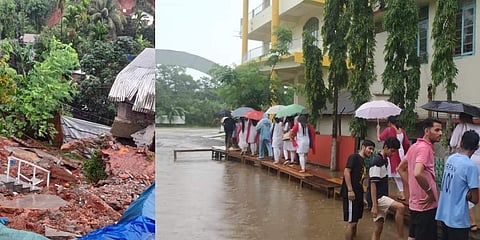 The Guwahati-based Regional Meteorological Centre predicted heavy to very heavy rains in the entire Northeast over the next four days. (Photo | Special Arrangement)
