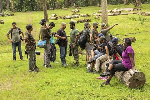 Trekkers in Western Ghats. (Photo | Special Arrangement)