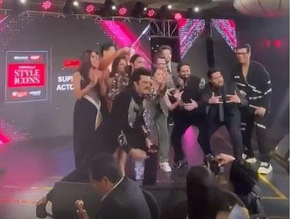 In picture Ranveer, Anil, Maniesh Paul, Sidharth Malhotra, Kiara Advani, Sara, Radhika Madan, Arjun, Janhvi, Parineeti, Kriti, Janhvi, Kartik, Ayushmann and Karan Johar. (Photo | Instagram)