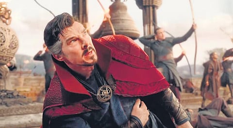 Benedict Cumberbatch as  Doctor Strange in the film