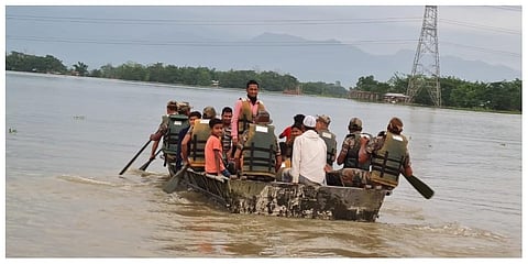 Floods in Assam, like elsewhere, unleash a lot of misery.  (File Photo | EPS)