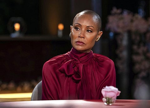Jada Pinkett Smith appears on an episode of her online series 'Red Table Talk.' The latest episode, streaming Wednesday, June 1, 2022 on Facebook Watch, addresses Alopecia.(Photo | AP)