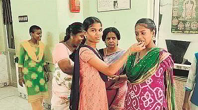 Tasting the sweet of success: Lakshmi.