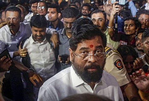 Senior Shiv Sena leader Eknath Shinde (File photo | PTI)