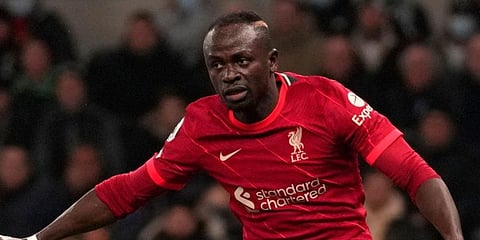 Liverpool striker Sadio Mane (Photo | AP)