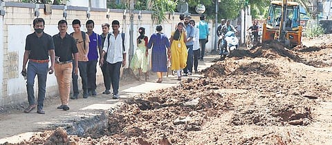 A non-motorable road in Ramapuram | Sriram R