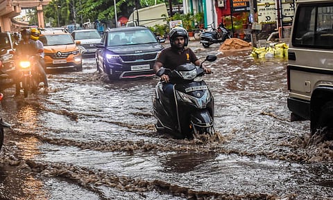 Bhubaneswar and Cuttack recorded 8 mm and 19.6 mm rainfall respectively. (Photo | Biswanath Swain)