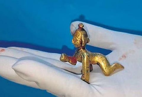 The tiny idol of Balakrishna removed from the throat