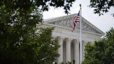 The US Supreme Court is seen in Washington.