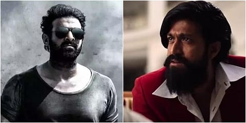 Prabhas in Salaar (L) and Yash (Photo| IMDb)
