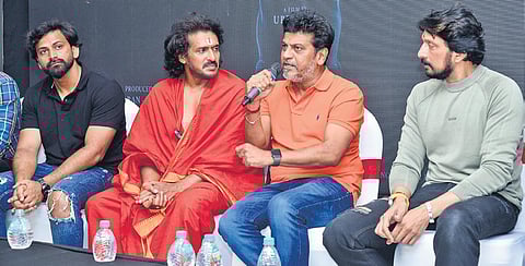 Actor and Director along with Shivarajkumar, Sudeep and Dhananjay. (File Photo)