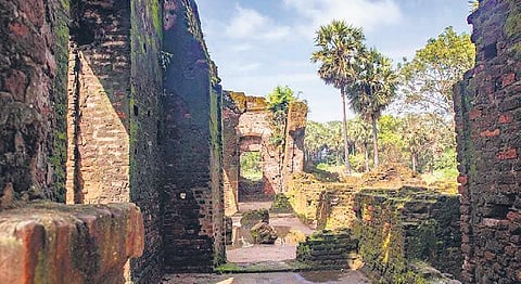 A view of the remains at Arikamedu in Puducherry | express