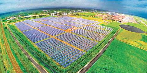 CIAL’s main solar plant at Nedumbassery