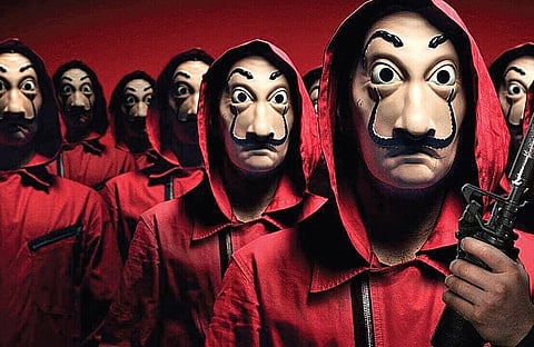 A poster of the popular Netflix drama Money Heist. (Photo | Handout)