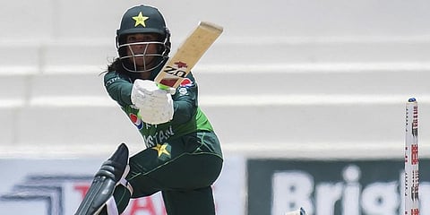 Pakistan batter Sidra Ameen (Photo | AFP)