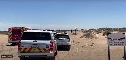 A Marine Corps aircraft crashed Wednesday in the Southern California desert and civilian and military emergency crews were responding. (Photo | AP)