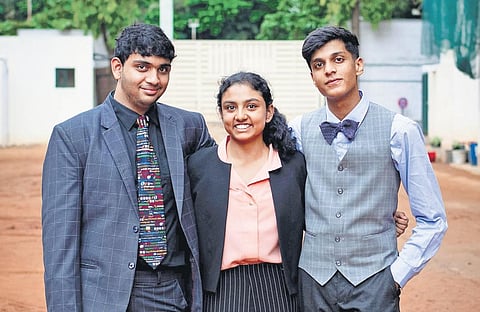 Omkar Mantri, Khushi Shetty and Zaid Aslam Sheriff