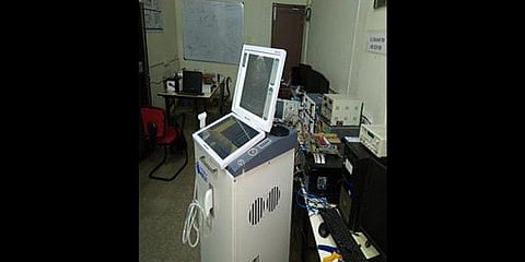 Indigenous ultrasound scanner prototype developed at NIELIT Calicut