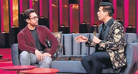 Aamir Khan with Karan Johar.