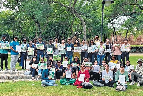 The group with their works post session.