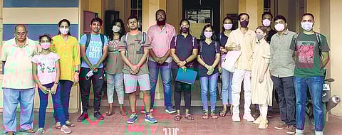 Around 15 people took part in the walk on Saturday | Sujith Kumar