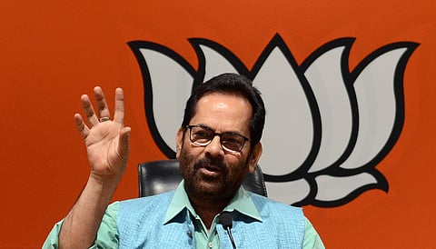Former Union Minister Mukhtar Abbas Naqvi. (Photo | PTI)