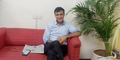 Manish Sisodia’s officer on special duty (OSD) Praveen Chaudhary. (Photo | Twitter/ DrPraveenCh)