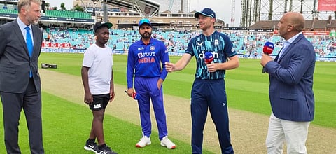 Team India won the toss and have elected to bowl against England in the first ENG v IND ODI. (Photo | BCCI Twitter)